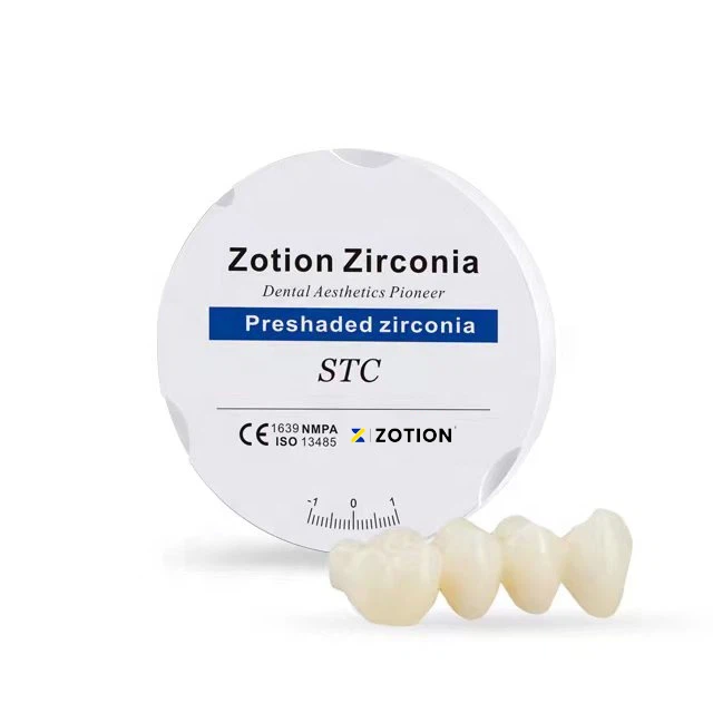 ZOTION HTC AND STC Preshaded Zirconia For Dental Crown