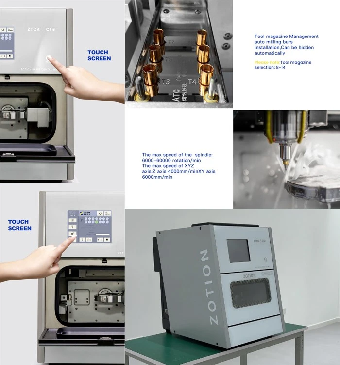 Dental Zirconia Milling System 5 axis cnc CAD CAM Dental Milling Machine detail Dental Zirconia Milling System 5 axis cnc CAD CAM Dental Milling Machine detail